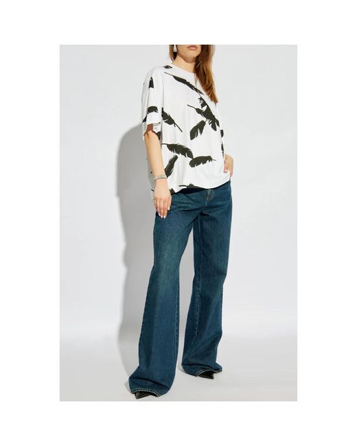 McQueen Blue Wide Jeans