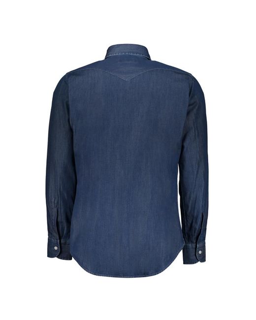 Moorer Blue Denim Shirts for men