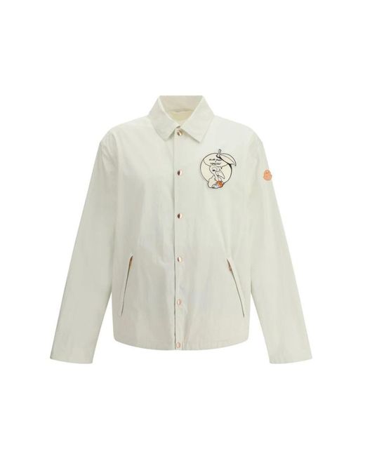 Moncler White Light Jackets for men
