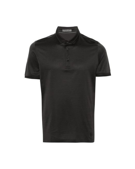 Marrone t-shirt & polo ss24 di Corneliani in Black da Uomo