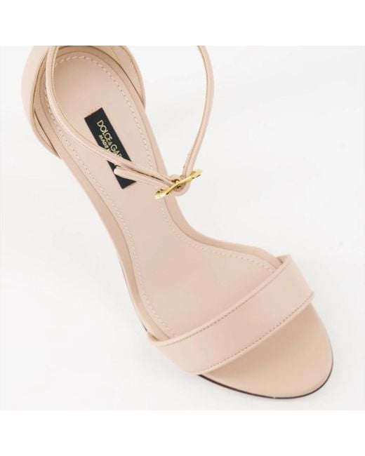 Shoes > sandals > high heel sandals Dolce & Gabbana en coloris Metallic