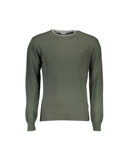 U.S. POLO ASSN. Green Round-Neck Knitwear for men