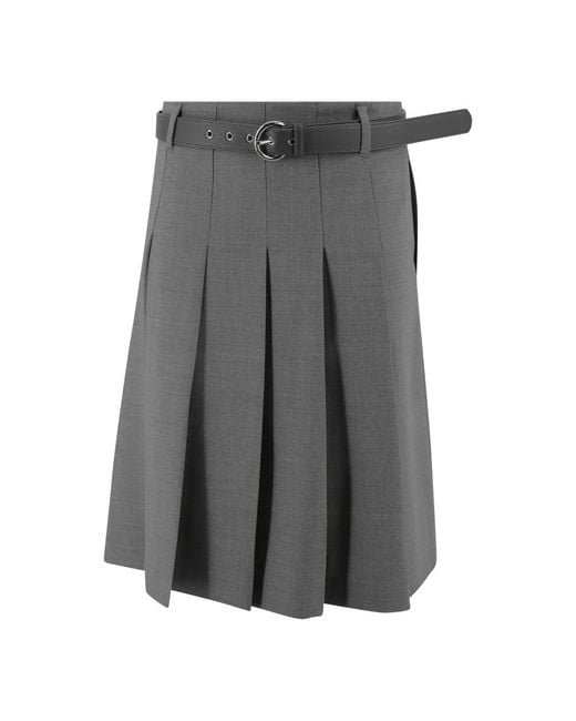 Max Mara Gray Short Skirts