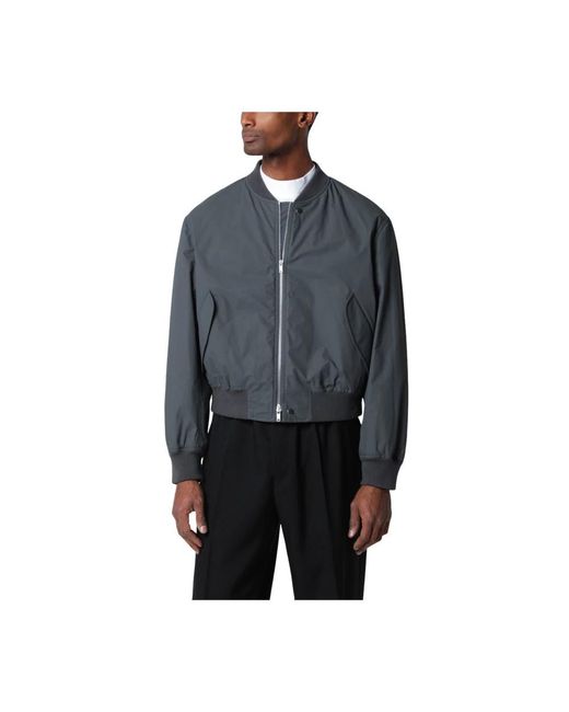Jil Sander Blue Bomber Jackets for men