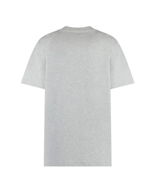 A.P.C. Tops ,Grijs ,Katoen Cotton Logo T-Shirt in het Gray