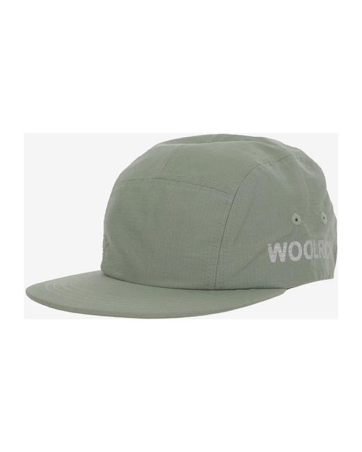 Woolrich Accessoires ,Groen ,Katoen Groene Baseball Cap in het Green voor heren