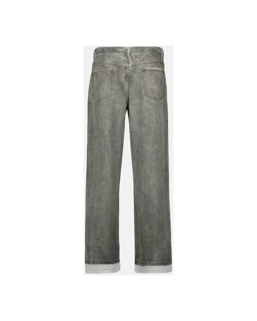 IRO Gray Straight Fit Jeans for men