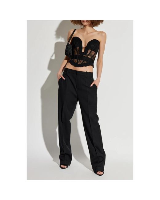 DSquared² Black Straight Trousers