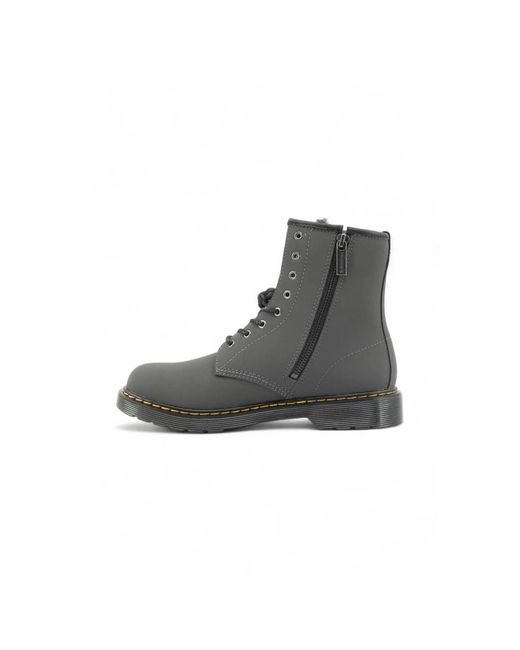Dr. Martens Gray Lace-Up Boots