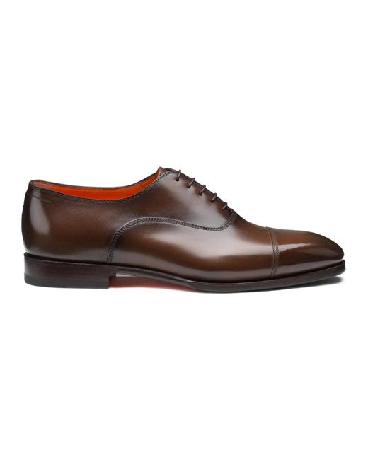 Santoni Brown Dress Shoes for men