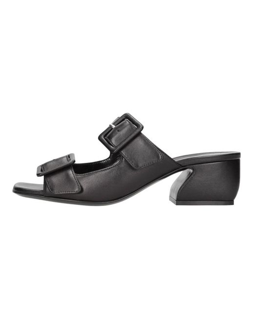 Sergio Rossi Black Heeled Mules