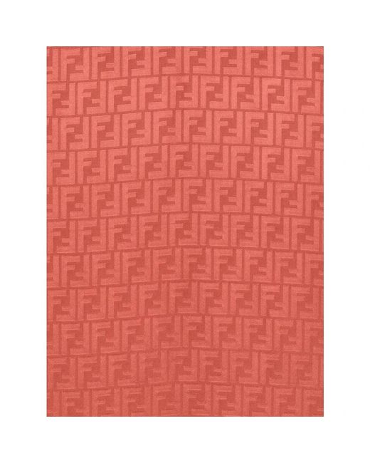 Silky Scarves Fendi de color Red