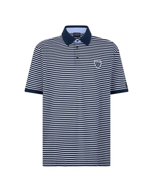 Paul & Shark Korte Mouw Polo in het Blue voor heren