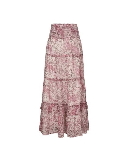 Maxi Skirts Neo Noir de color Pink