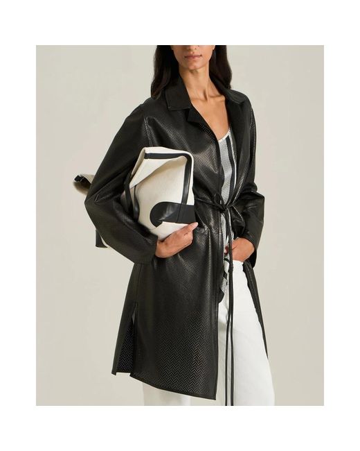 Kiton Lamsleren Jas in het Black