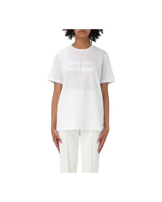 T-Shirts Elisabetta Franchi en coloris White