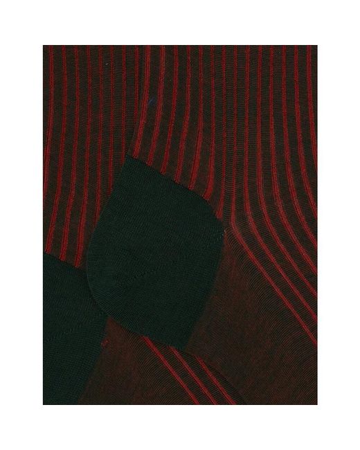 Gallo Grüne plattierte baumwollsocken in Brown für Herren