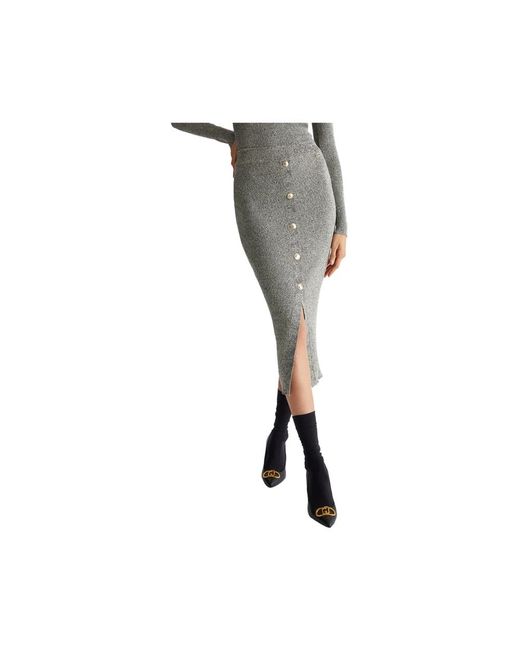 Midi Skirts Liu Jo de color Black