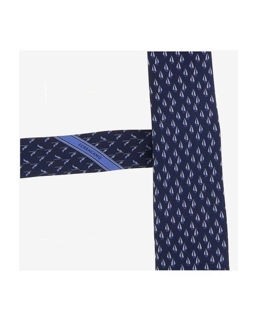 Ferragamo Blue Ties for men