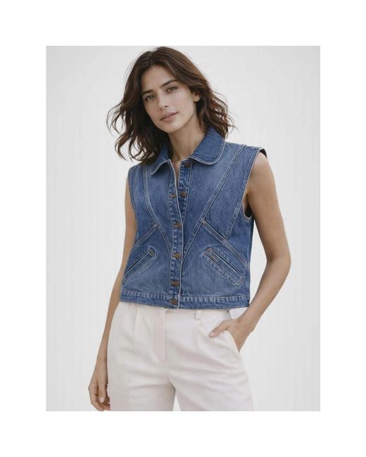 Ba&sh Blue Waistcoats
