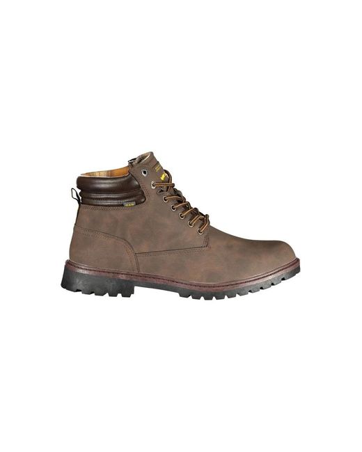 Gas Brown Lace-Up Boots for men