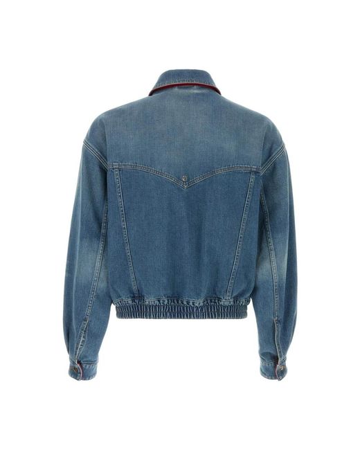 Versace Blue Denim Jackets for men