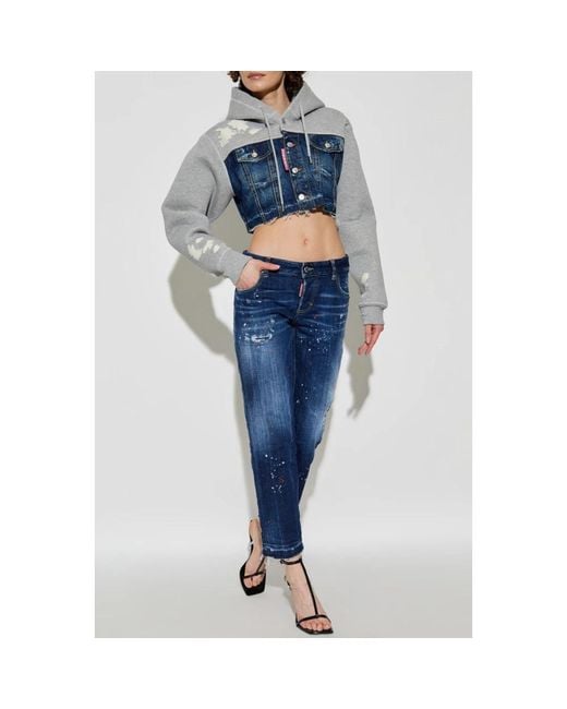 Cropped Jeans DSquared² en coloris Blue