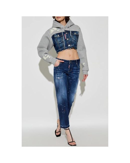 DSquared² Jeans ,Blauw ,Leer Jenna Jeans in het Blue