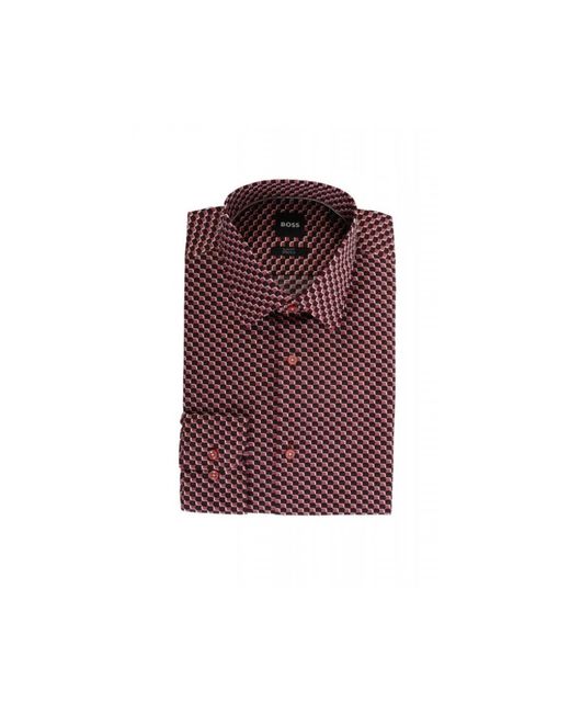 Boss Overhemden ,Rood in het Purple voor heren