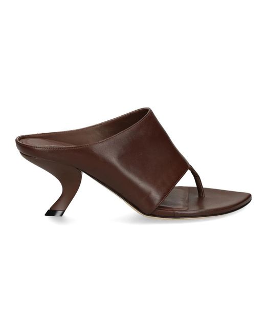 Vic Matié Brown Heeled Mules