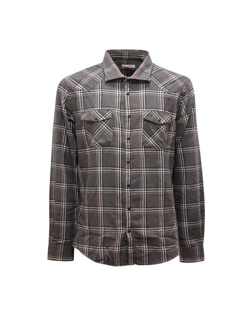 Sun 68 Gray Casual Shirts for men