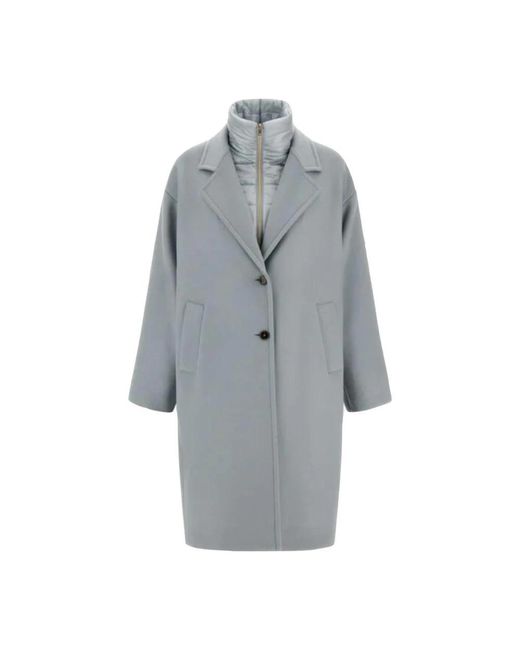 Single-Breasted Coats Herno de color Gray
