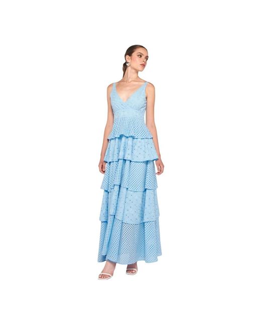 Silvian Heach Blue Maxi Dresses