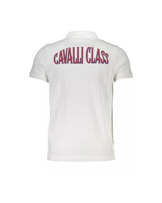 Roberto Cavalli White Polo Shirts for men