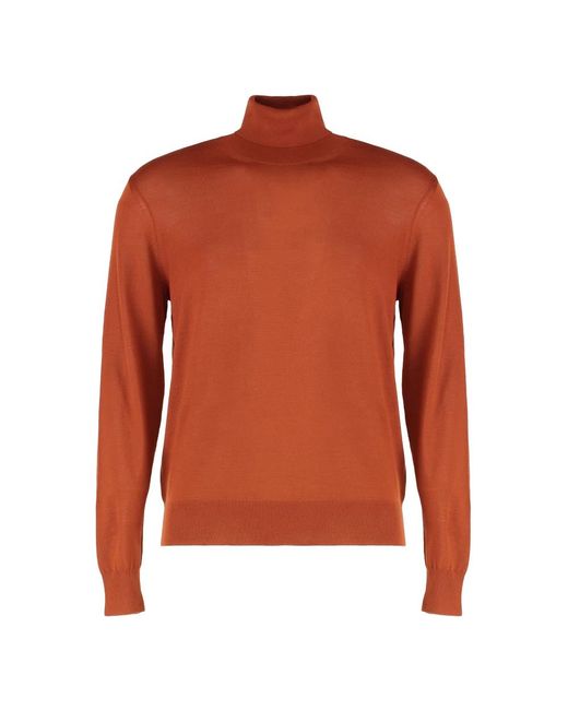 Saint Laurent Orange Turtlenecks for men