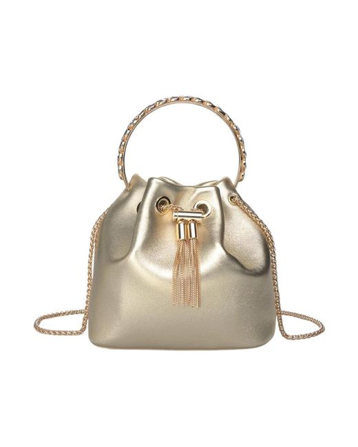 Alma En Pena. Natural Handtasche Mit Strassgriff
