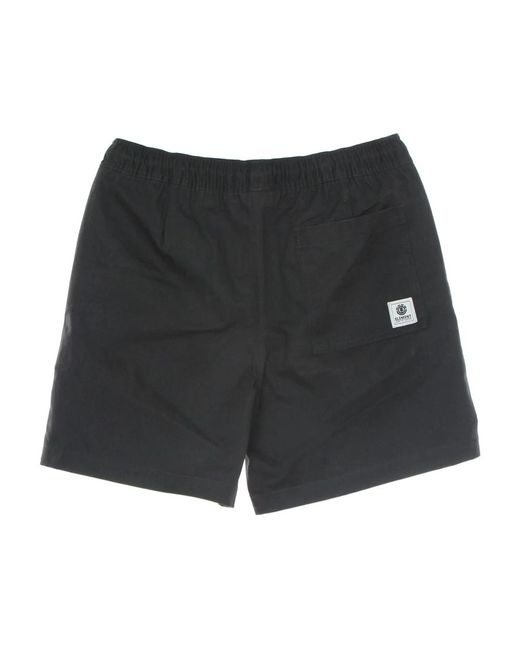 Element Black Short Shorts for men