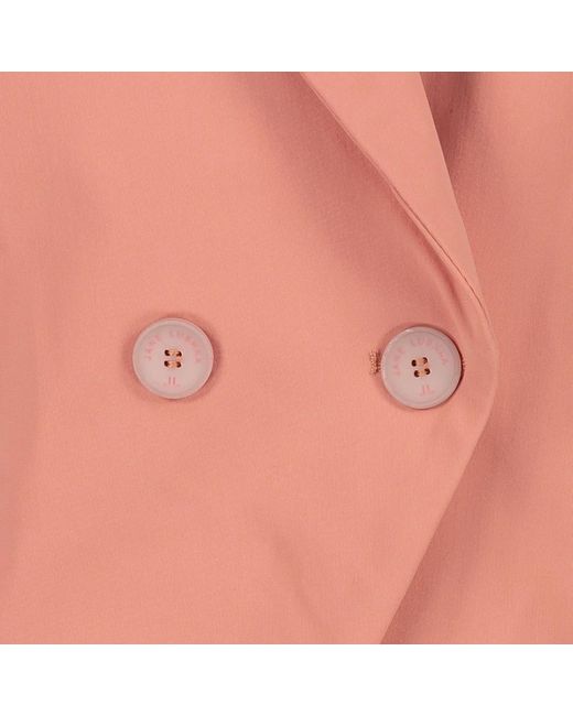 Jane Lushka Pink Moderner blazer aus technischem jersey