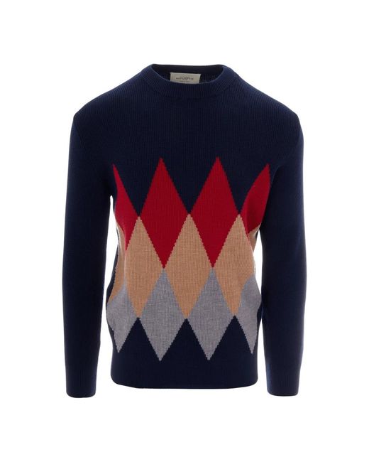 Ballantyne Blue Round-Neck Knitwear for men