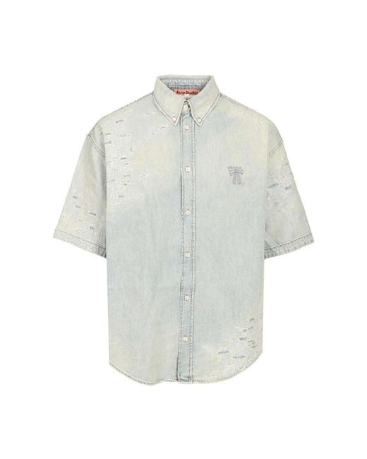 Acne Blue Denim Shirts for men