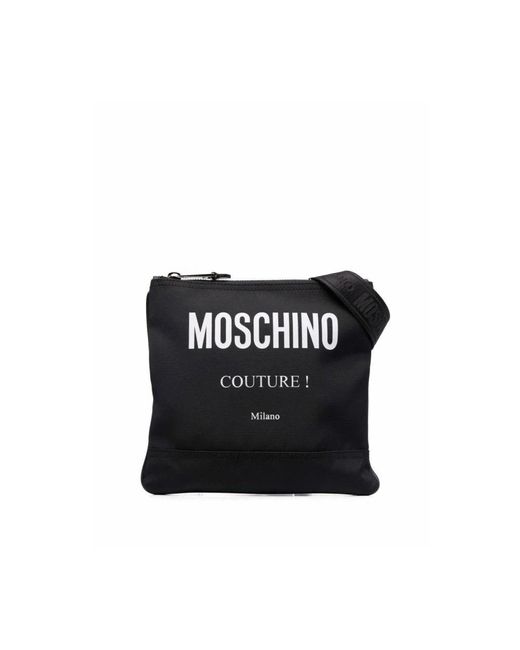 Moschino Black Messenger Bags for men