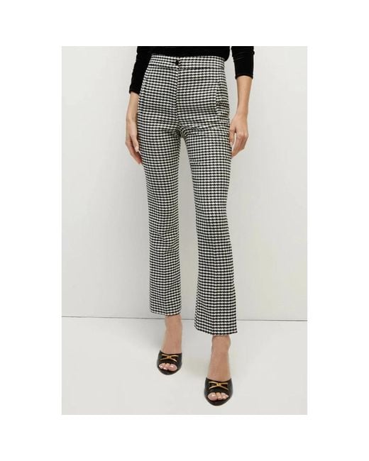 Veronica Beard Gray Cropped Trousers