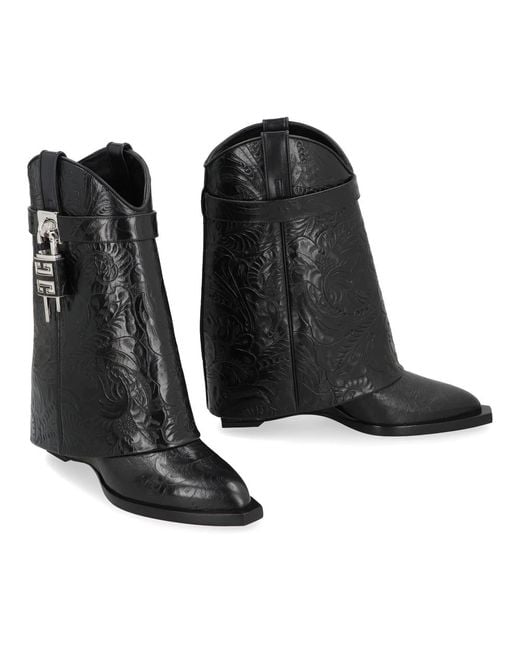 Givenchy 60 Mm Shark Lock Laarzen in het Black