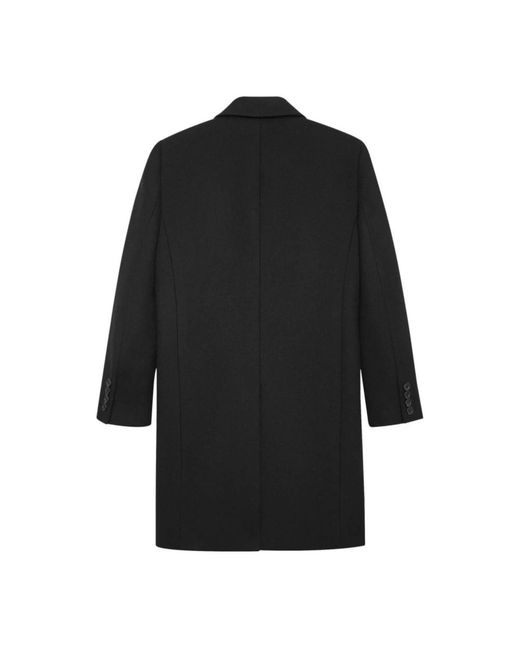Saint Laurent Black Double-Breasted Coats for men
