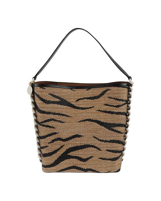 Stella McCartney Brown Shopping Bags