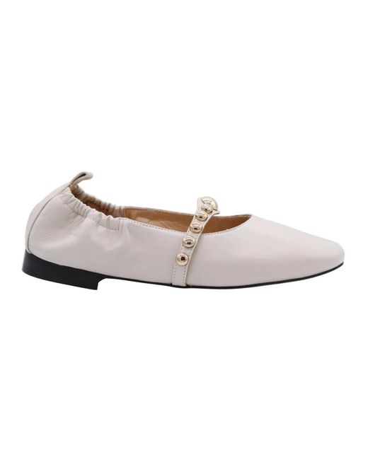Babouche White Ballerina Shoes