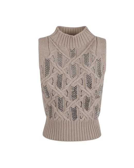 Turtlenecks Ermanno Scervino de color Brown