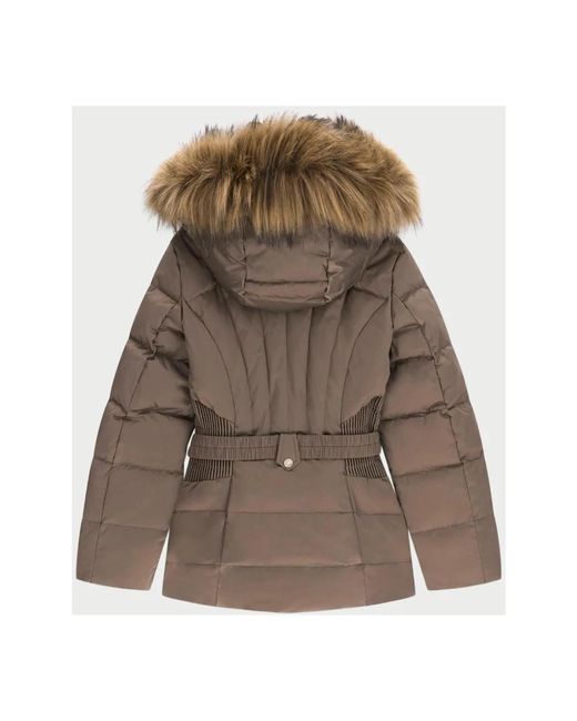 Down Coats Guess de color Brown