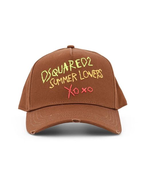 DSquared² Braune Hüte Mit Verstellbarem Riemen in Brown für Herren