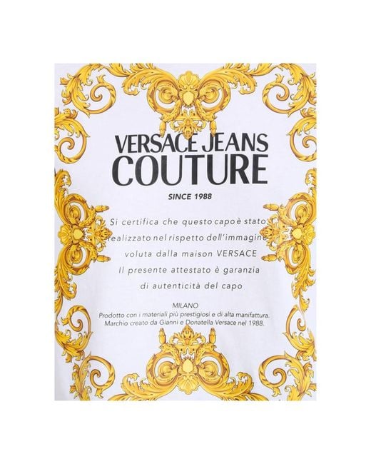 Versace Jeans Couture White T-Shirts